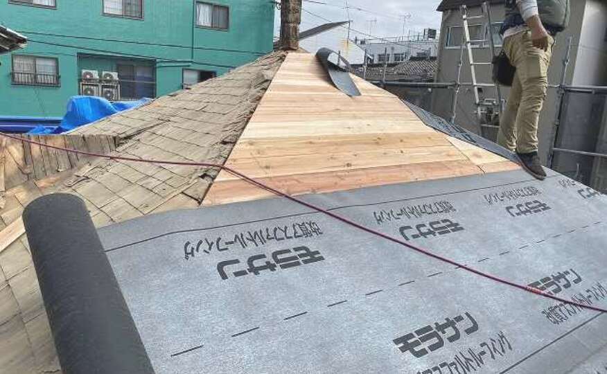 現代の工法で屋根の耐水性・耐久性を向上。